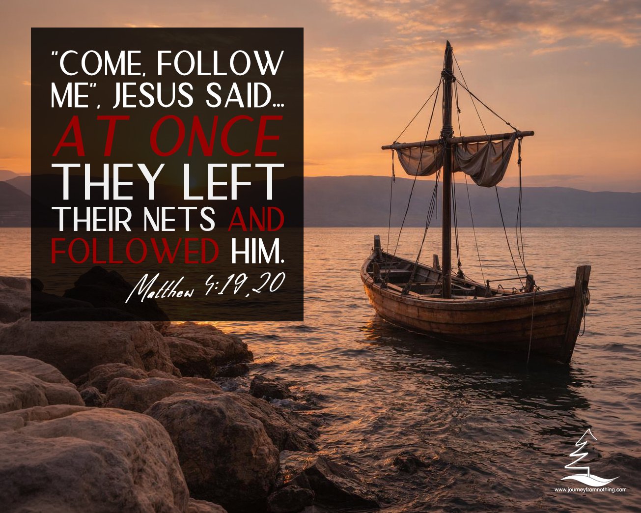 Old fishing boat on the sea