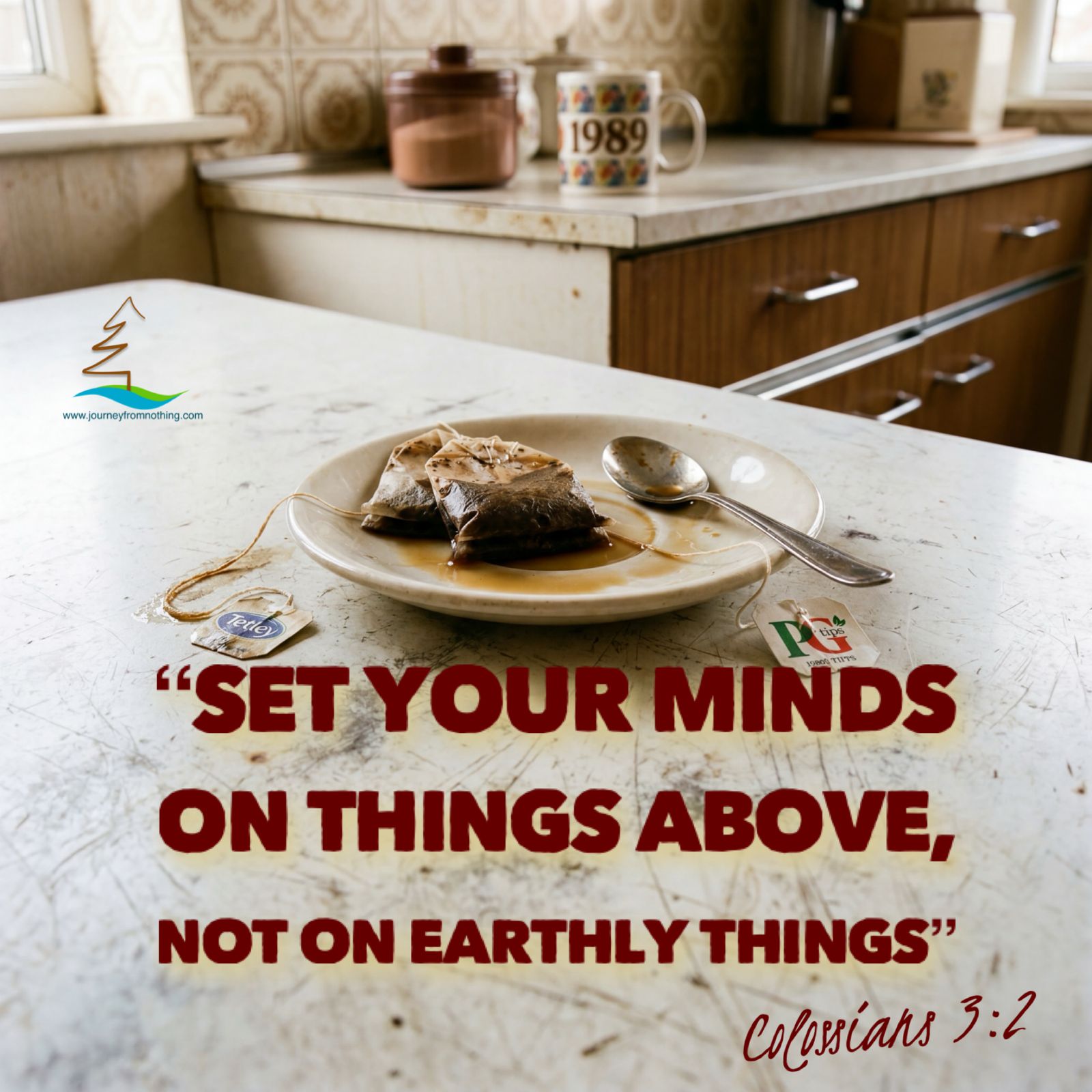 Two used teabags on a plate